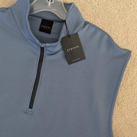 Dunning Golf Other - NWT Dunning Golf Men's Player Jersey Performance Quarter Zip Vest Sz XL